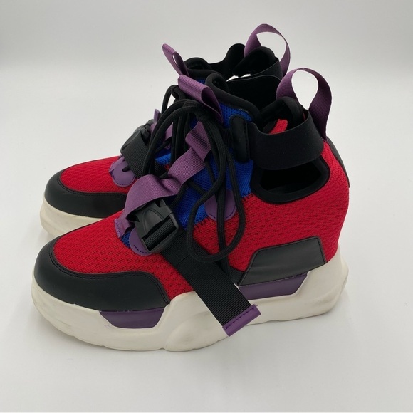 Anthony Wang Mulberry-02 Colorful Y2K Chunky Platform Fashion Sneakers Size 8.5 - Picture 6 of 10